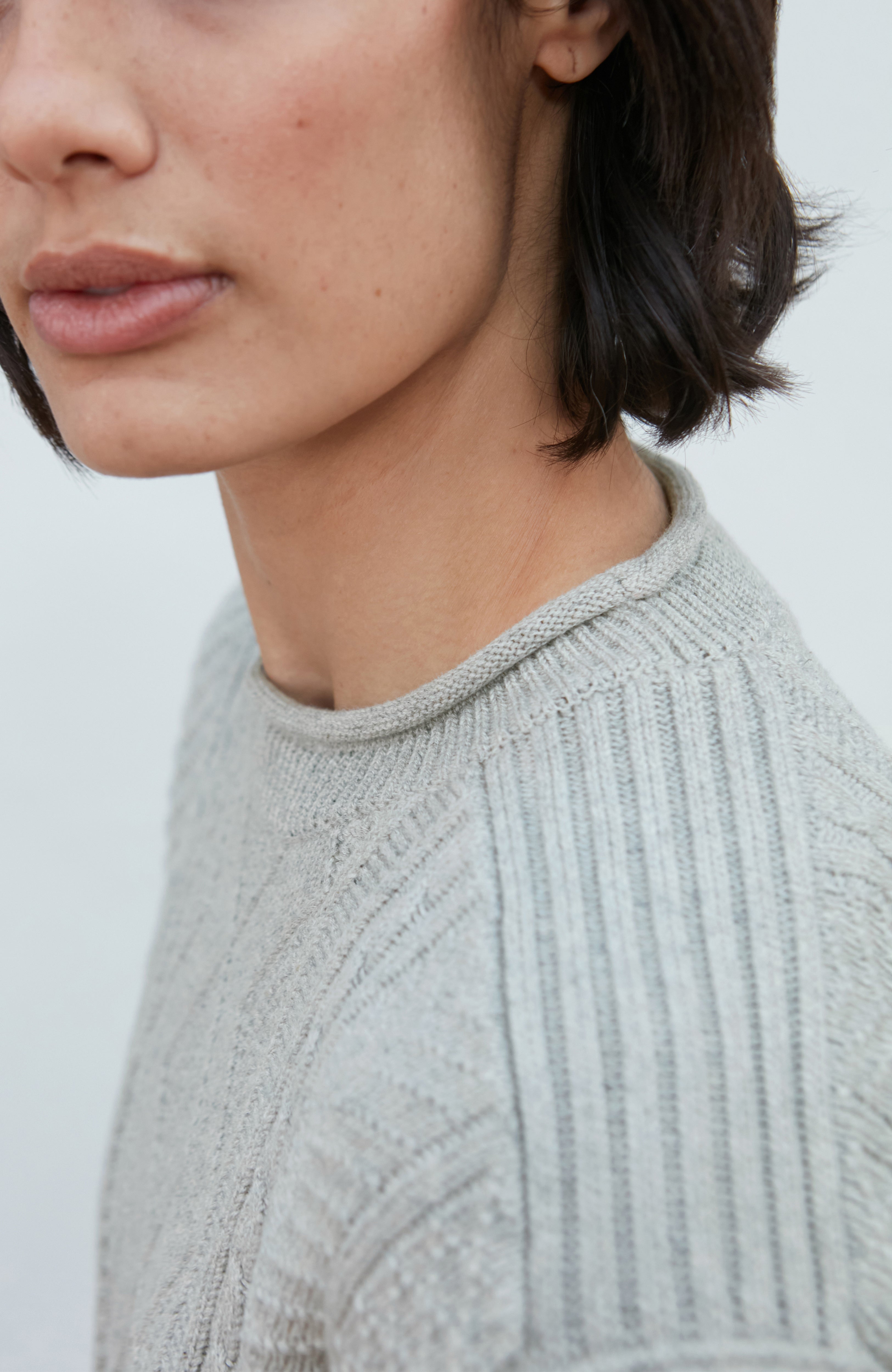 Womens Midweight Cotton Gansey Jumper