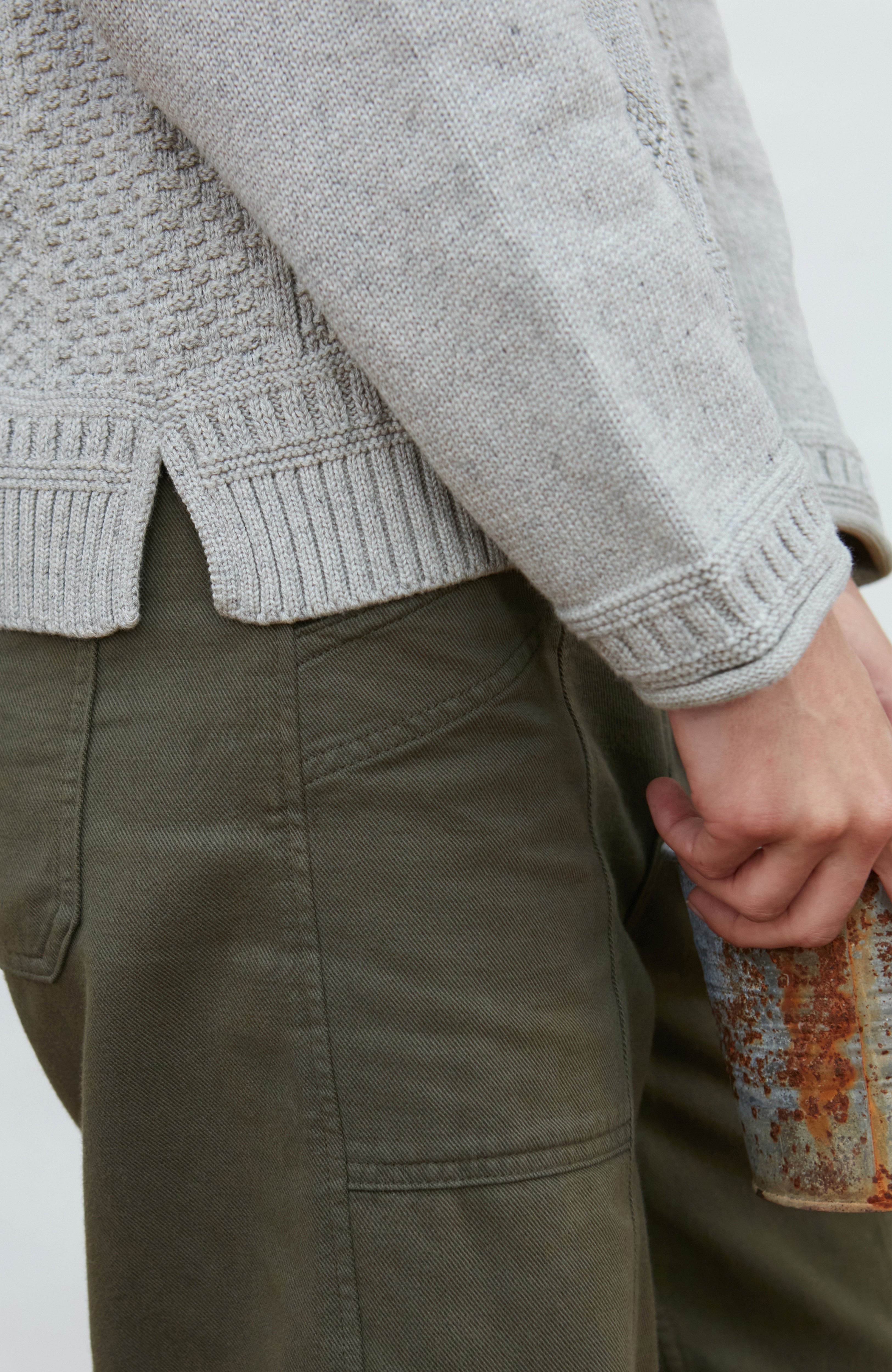 Womens Midweight Cotton Gansey Jumper