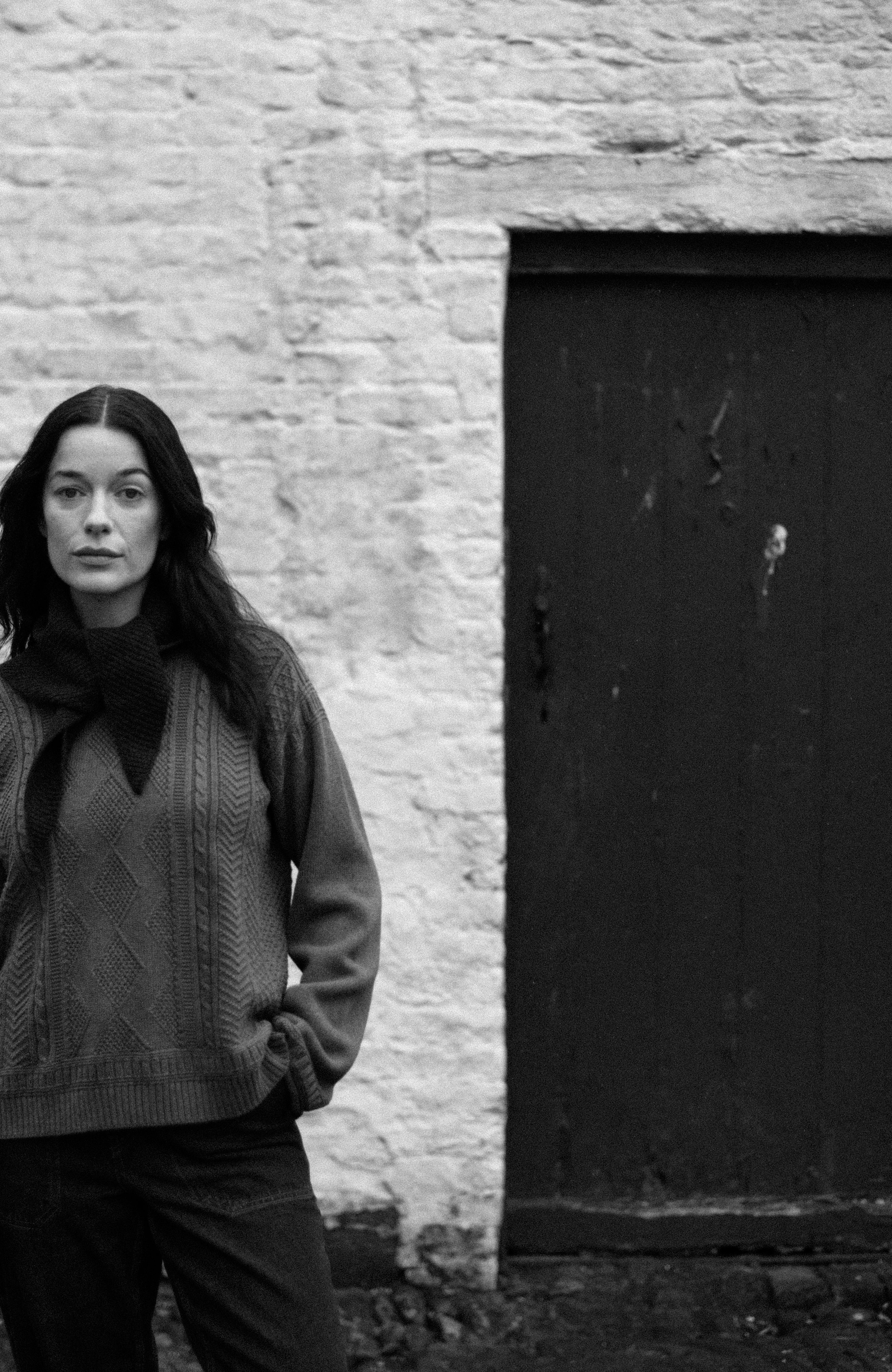 Womens Midweight Cotton Gansey Jumper