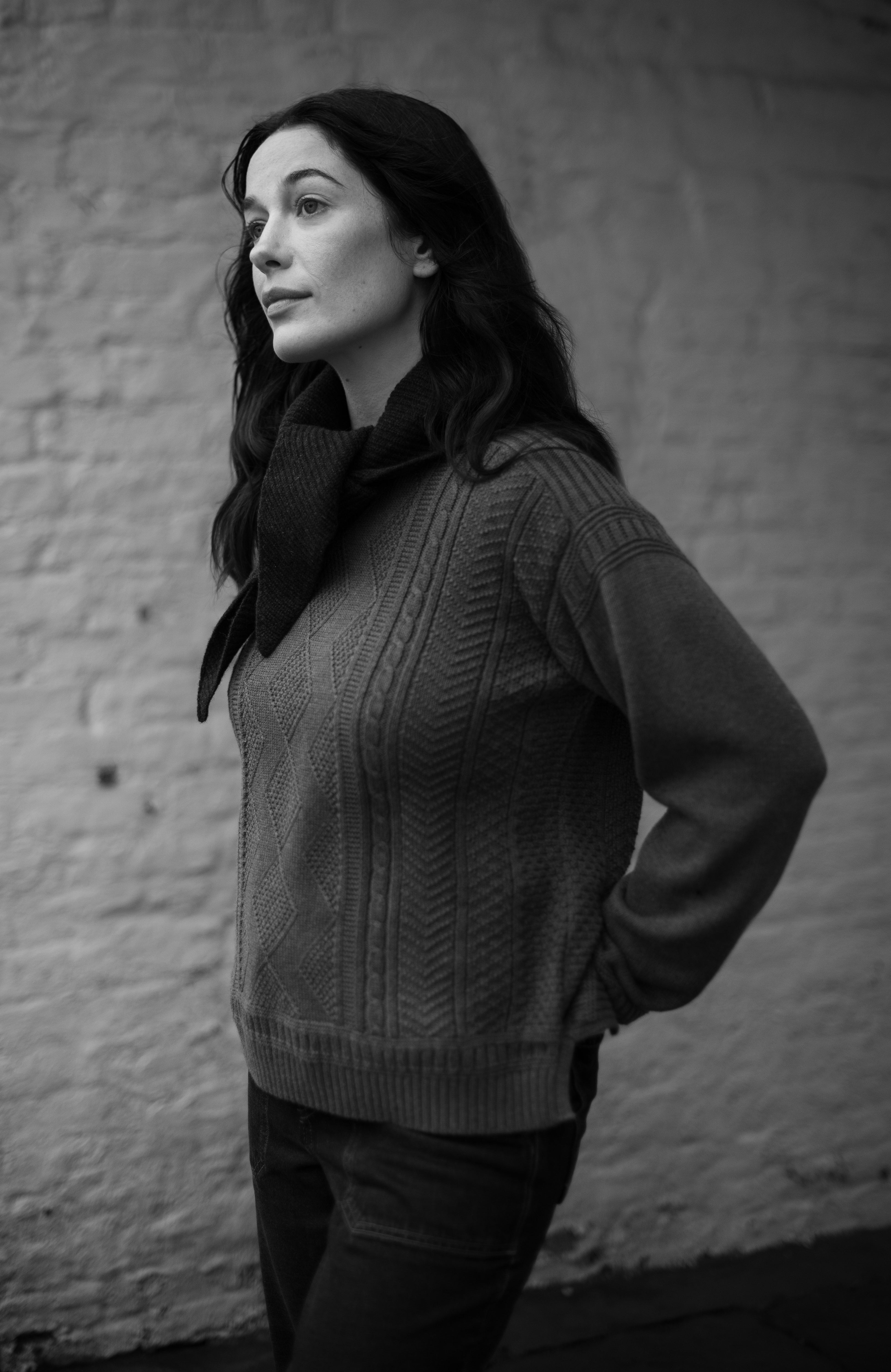 Womens Midweight Cotton Gansey Jumper