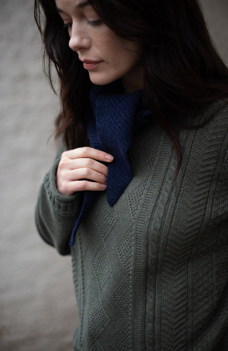 Womens Midweight Cotton Gansey Jumper