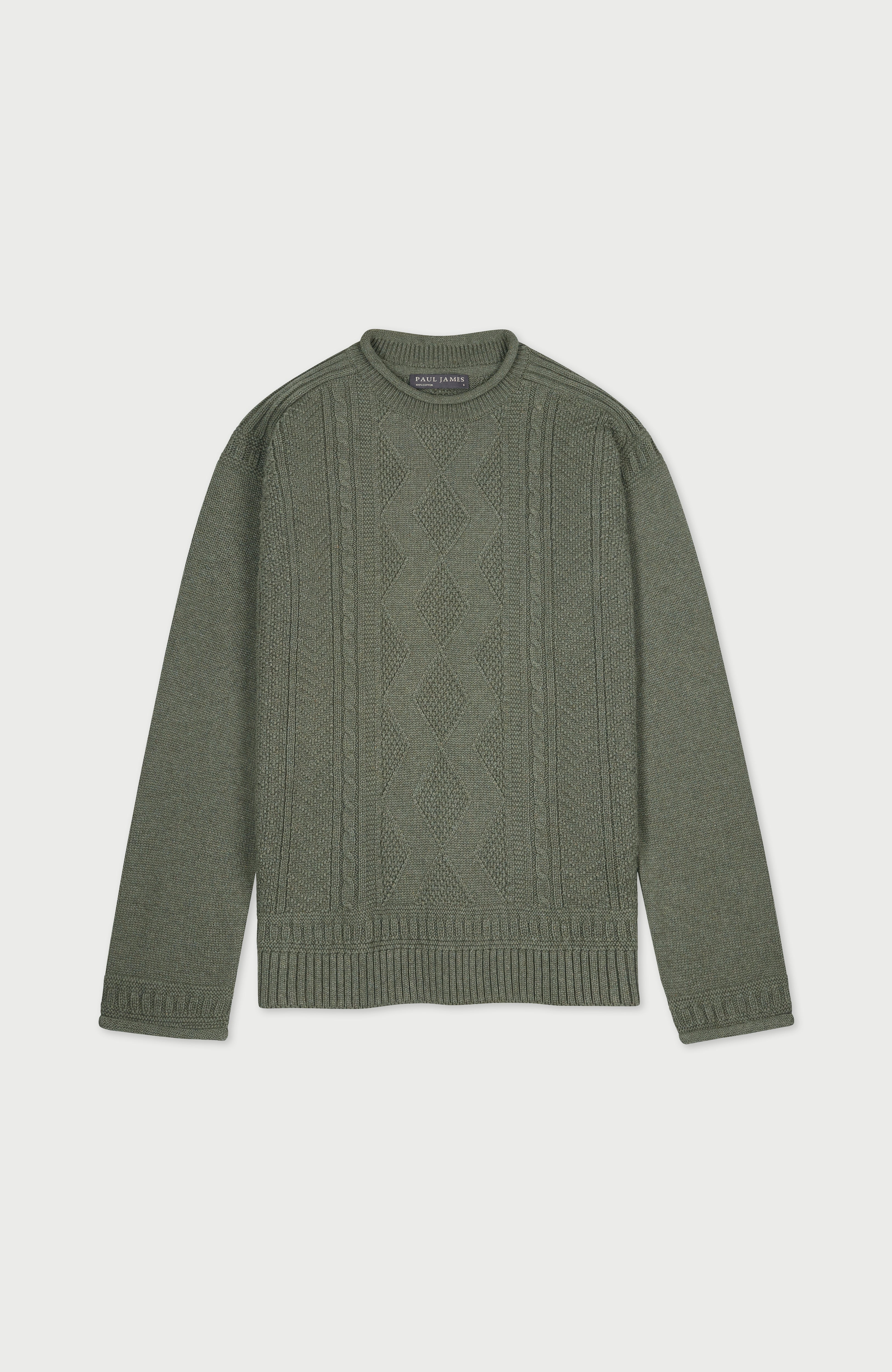 Womens Midweight Cotton Gansey Jumper