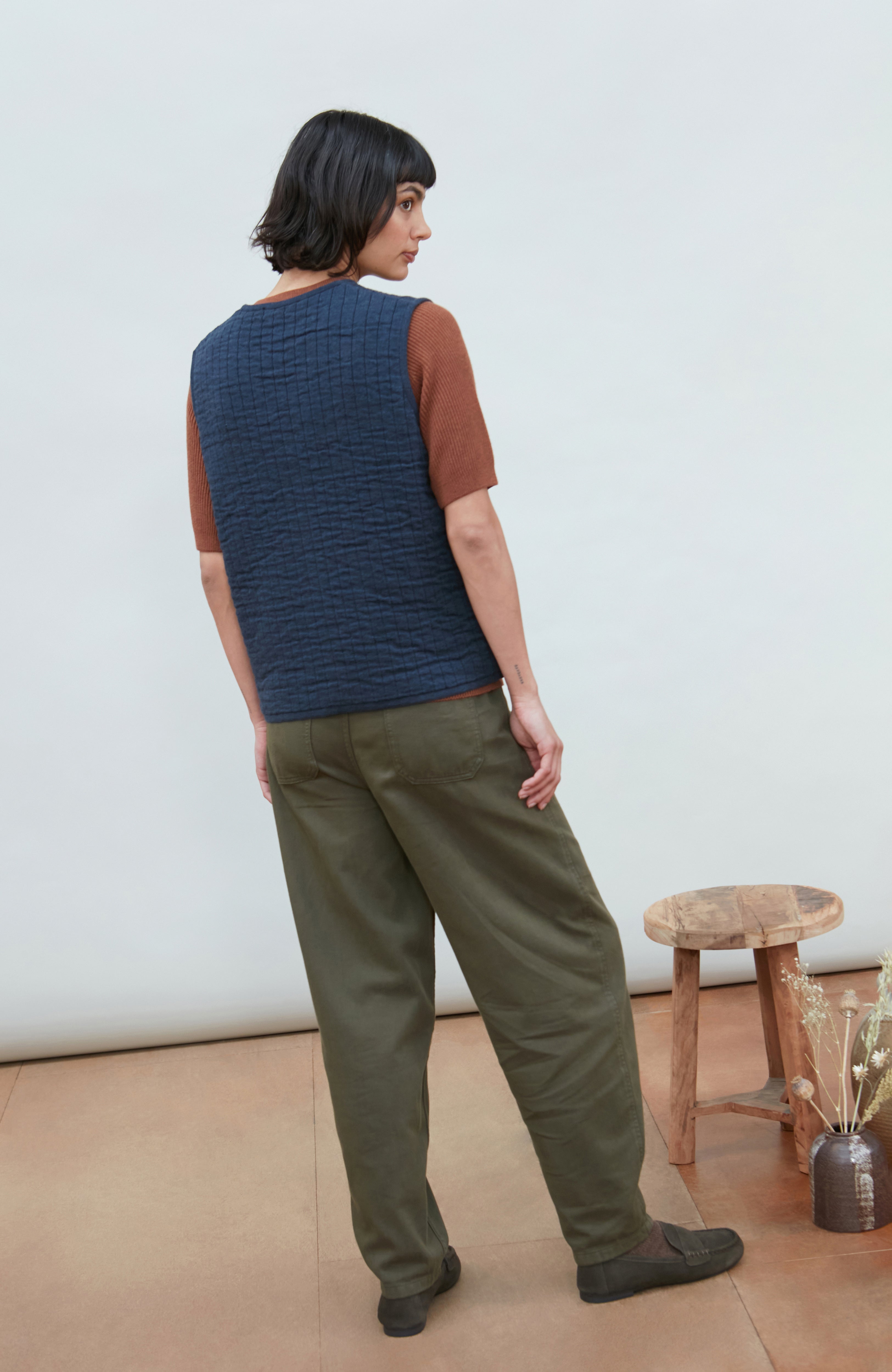 Womens Cotton Quilted Gilet