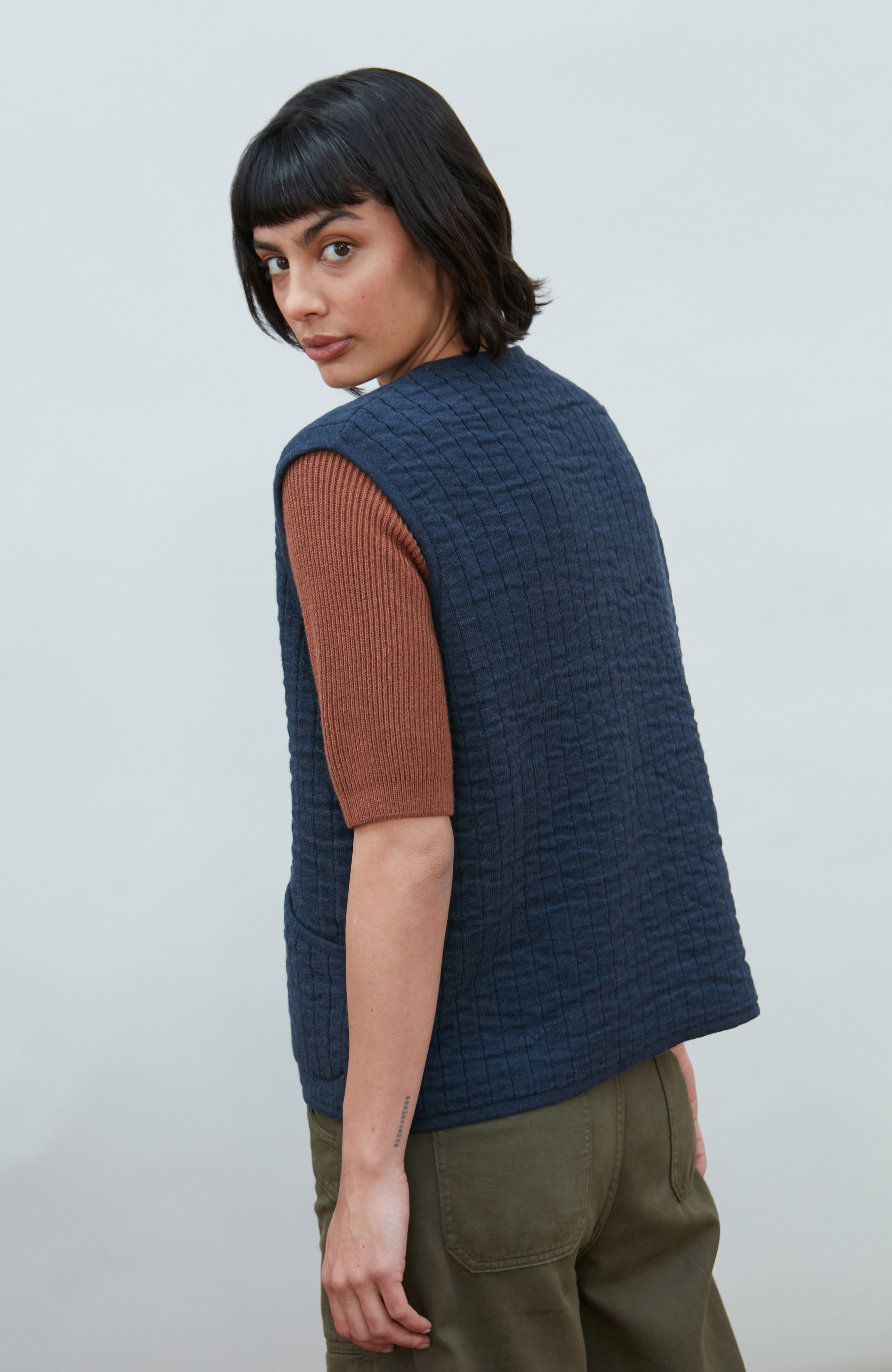 Womens Cotton Quilted Gilet