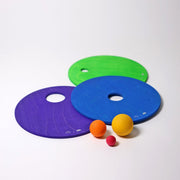 Grimm's Rolling Discs Set for Stapelstein - Cool Rainbow