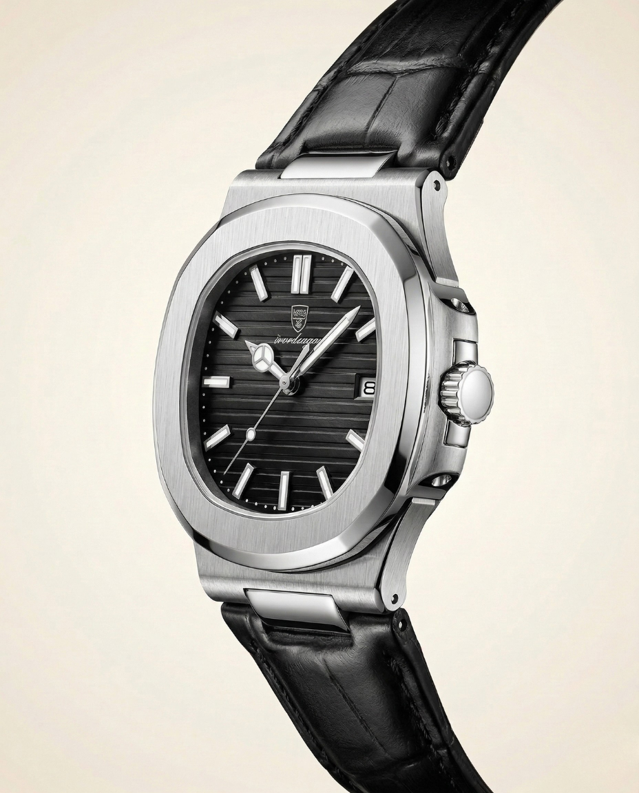 The Black Leather Watch
