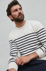 Mens Lightweight Cotton Striped Breton Sweater