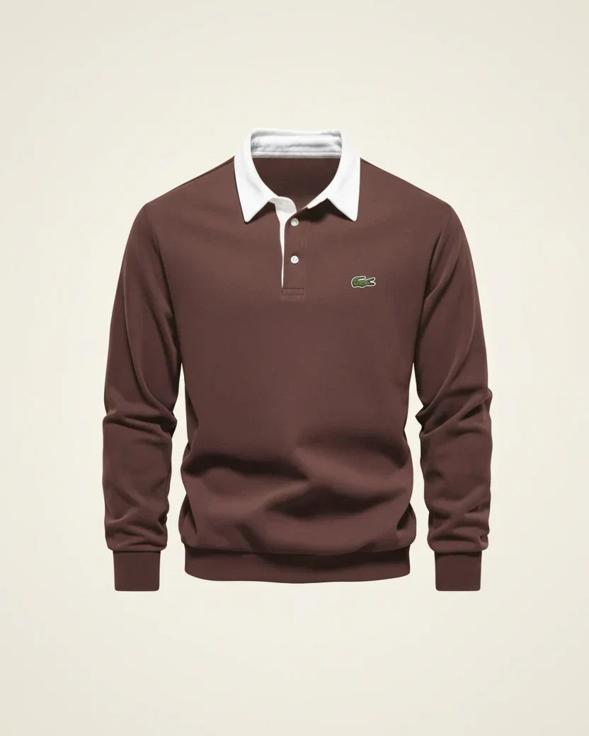 LC Refined Long-Sleeve Polo Fleece