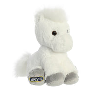 Breyer Little Bits White Horse Plush Toy, 8 in