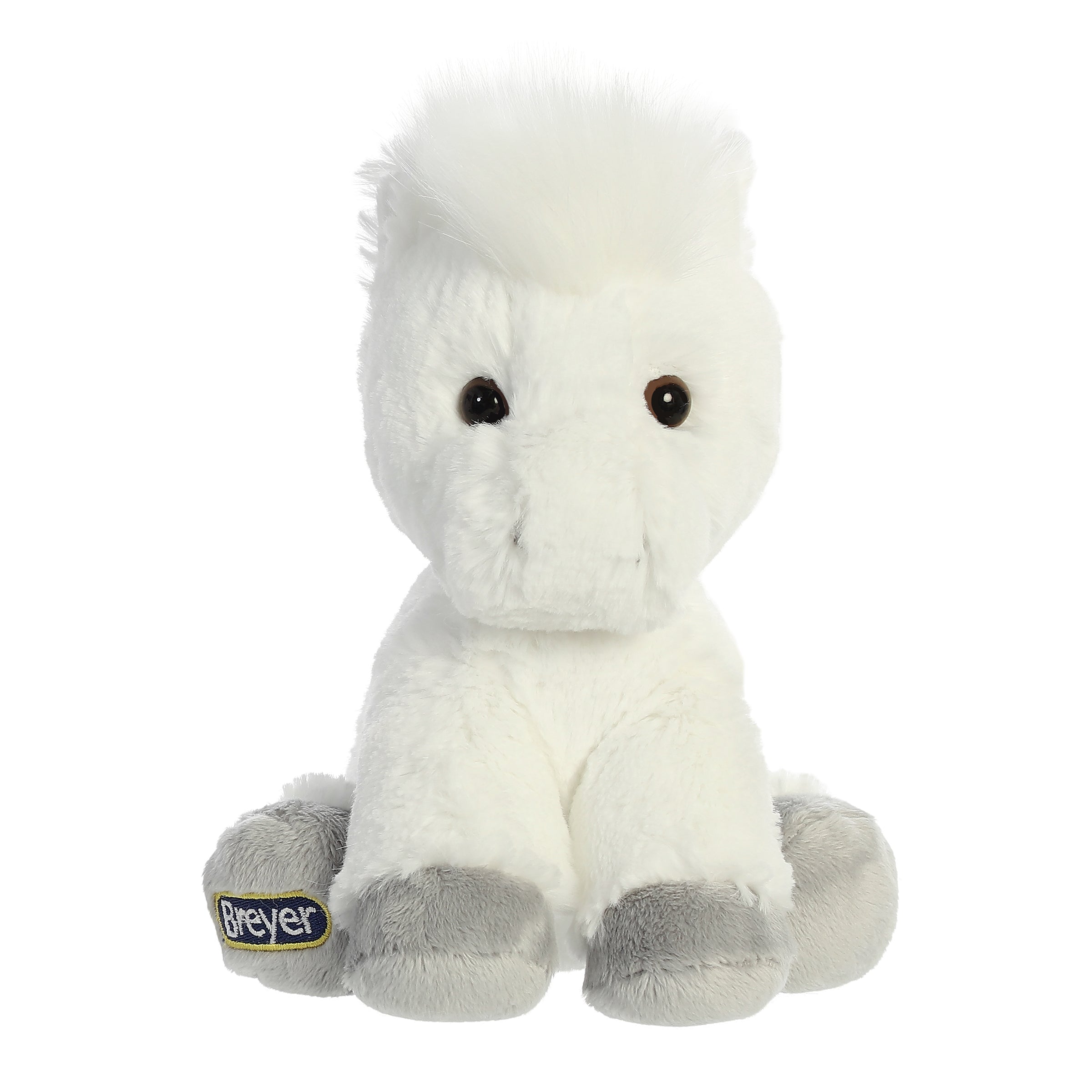 Breyer Little Bits White Horse Plush Toy, 8 in