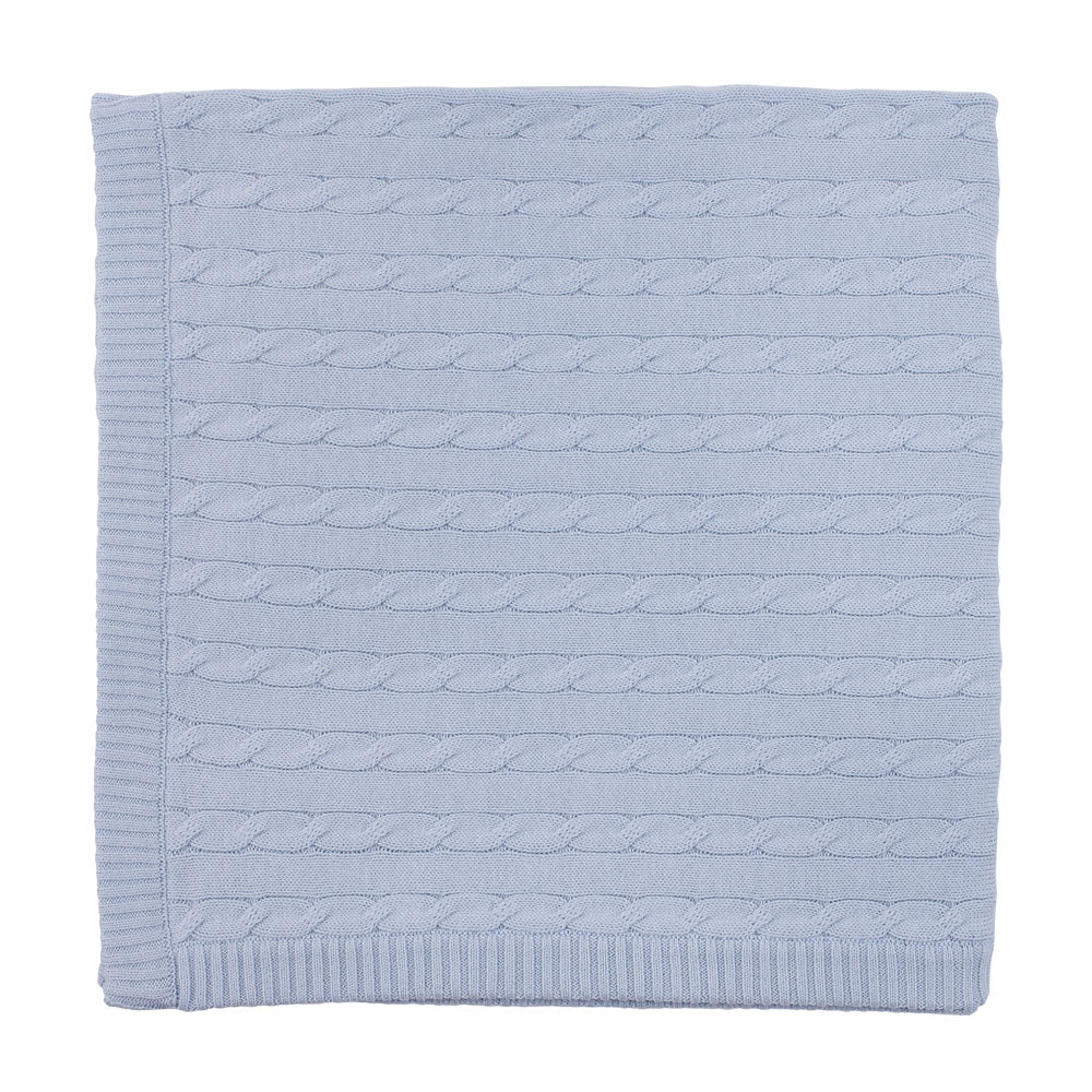 Baby Pure Cotton Fine Gauge Cable Baby Blanket