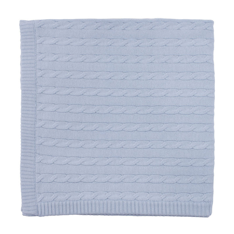 Baby Pure Cotton Fine Gauge Cable Baby Blanket