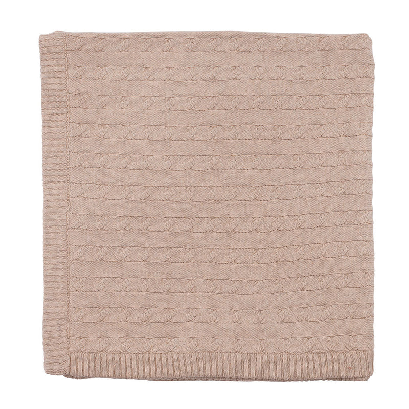 Baby Pure Cotton Fine Gauge Cable Baby Blanket