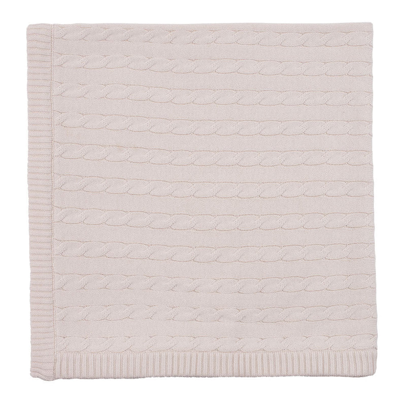 Baby Pure Cotton Fine Gauge Cable Baby Blanket