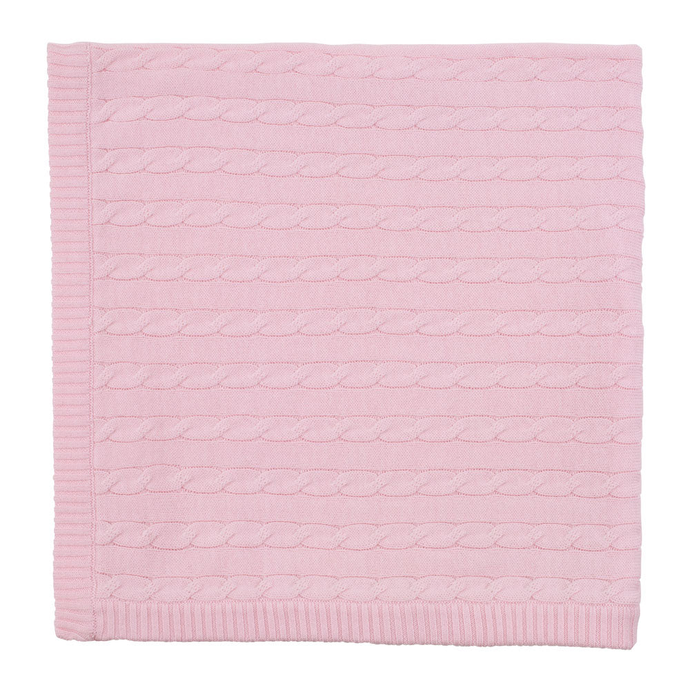 Baby Pure Cotton Fine Gauge Cable Baby Blanket