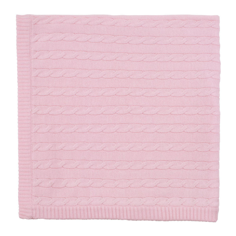 Baby Pure Cotton Fine Gauge Cable Baby Blanket