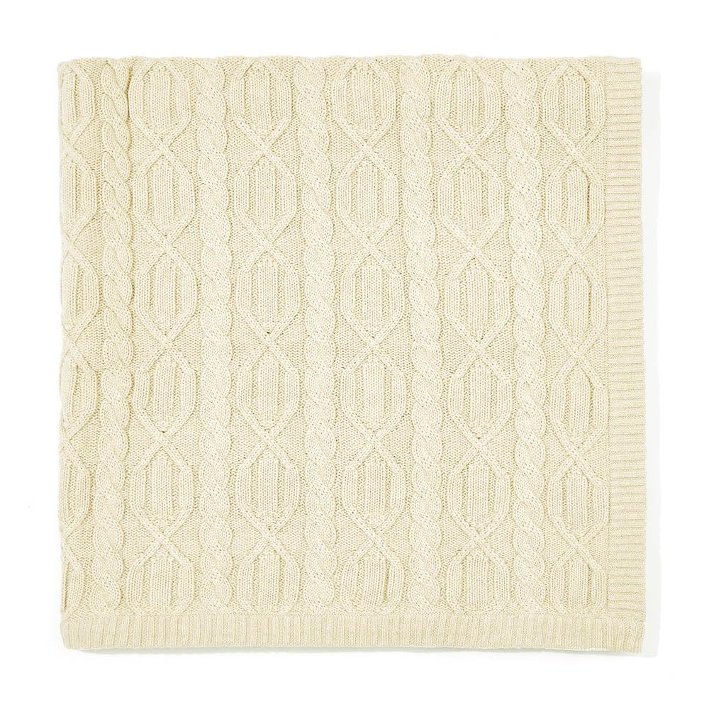 Baby Cotton Chunky Cable Blanket