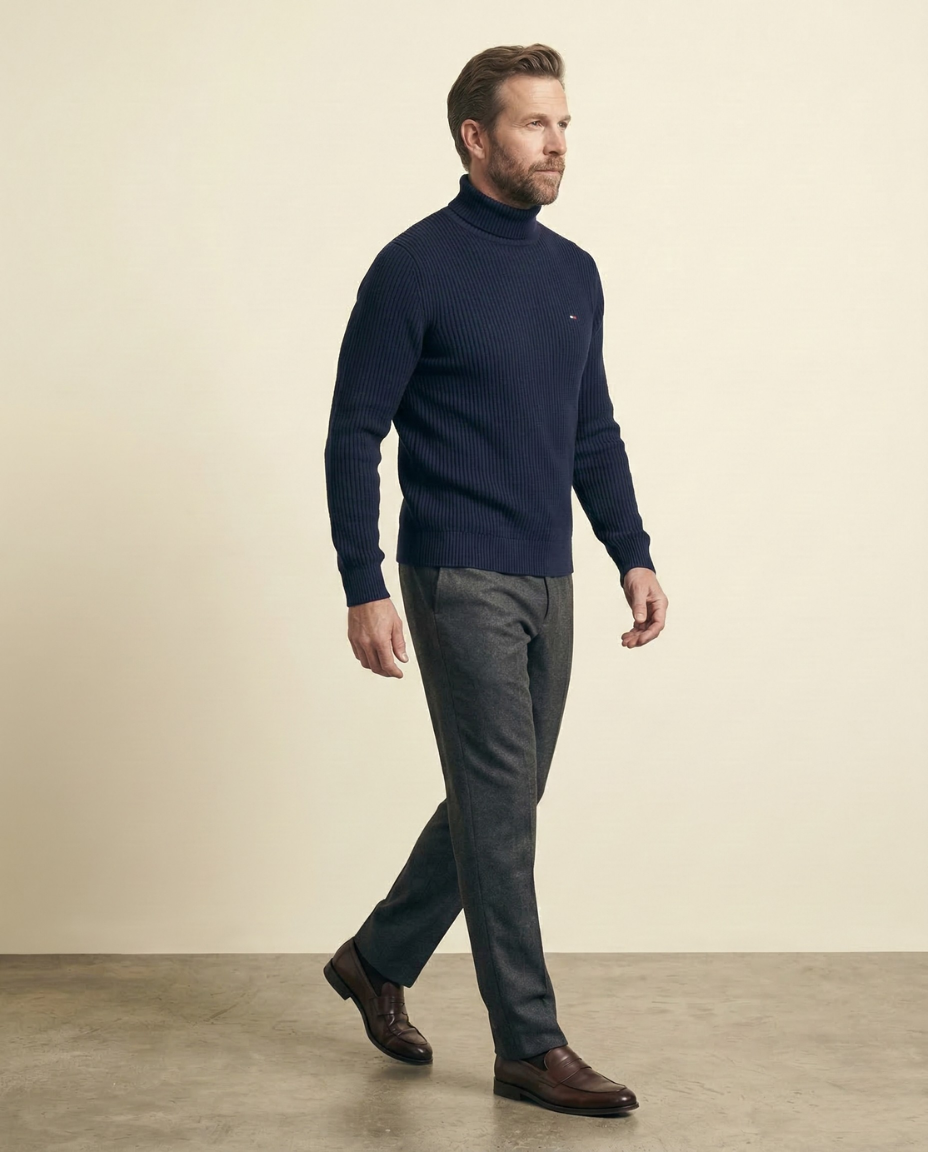 TH Classic Roll-Neck Sweater