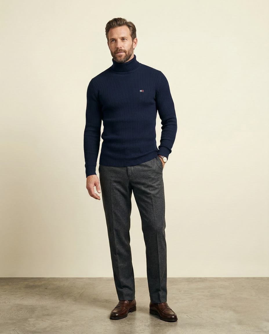TH Classic Roll-Neck Sweater