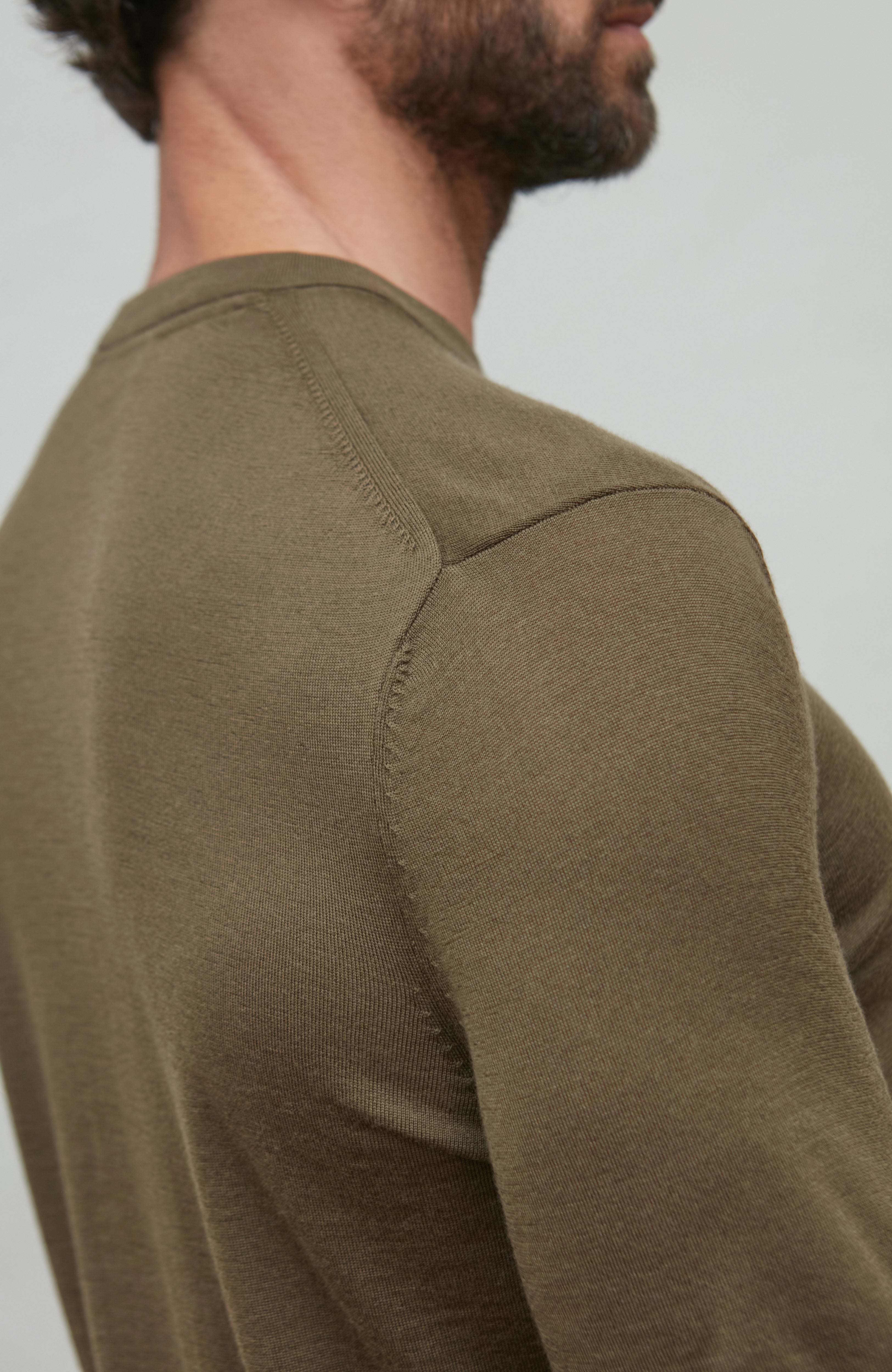 Mens Superfine Merino Wool Knitted T-Shirt