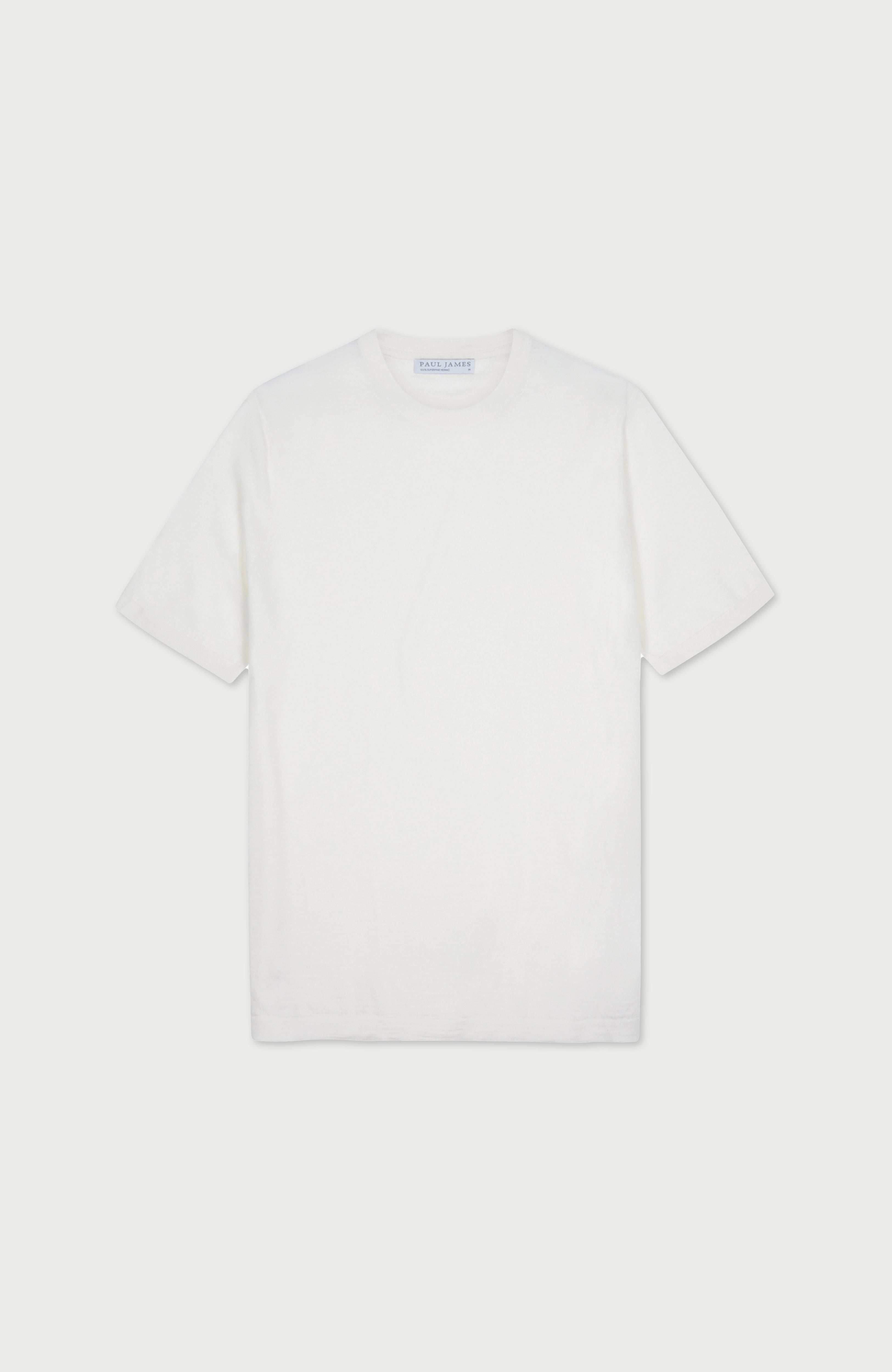 Mens Superfine Merino Wool Knitted T-Shirt