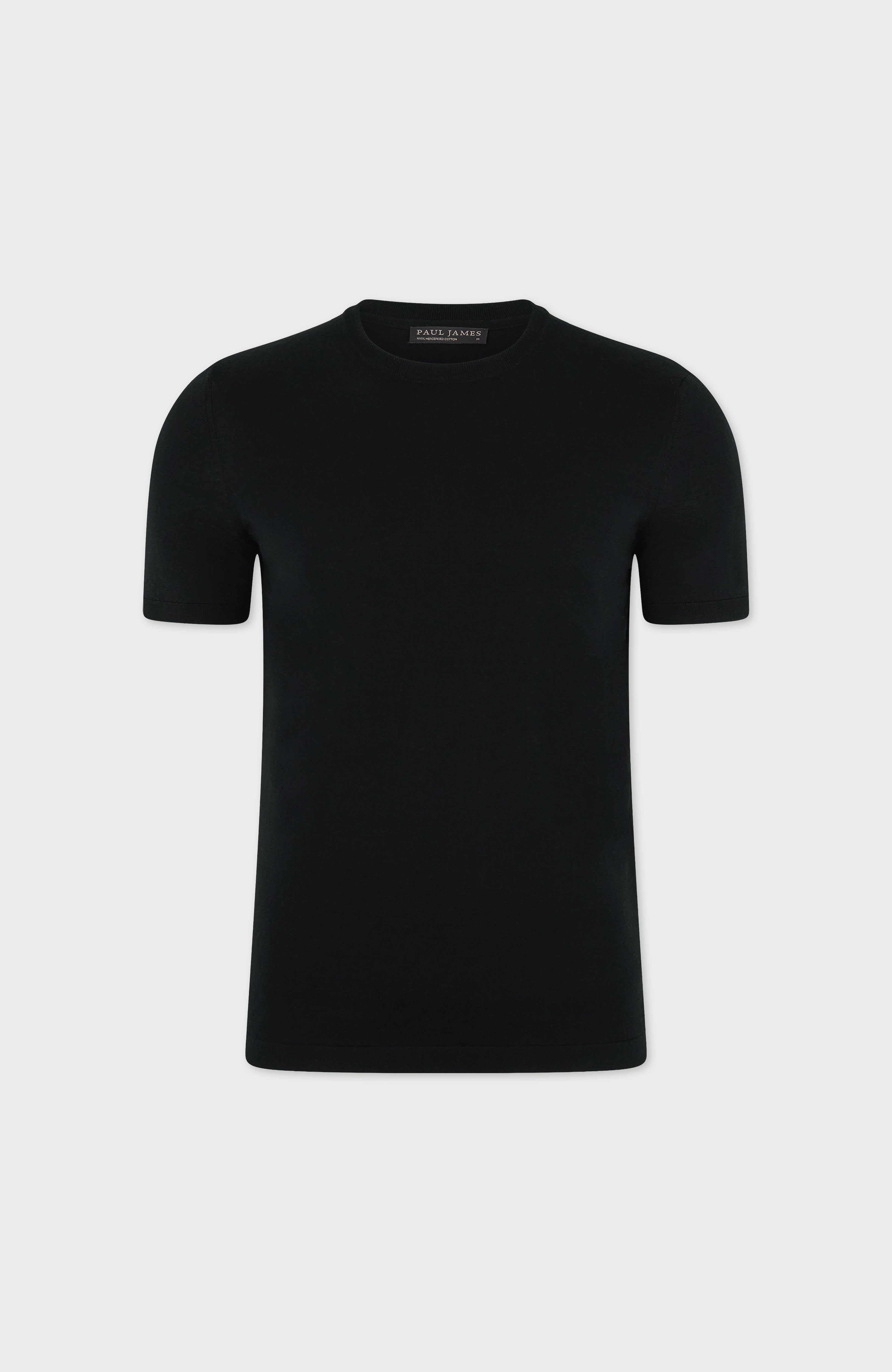Mens Superfine Mercerised Cotton Knitted T-Shirt