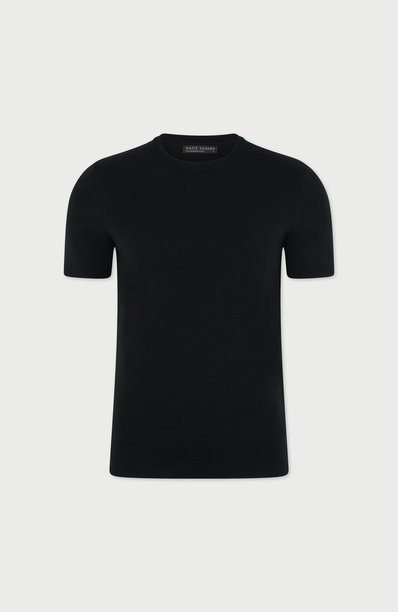 Mens Superfine Mercerised Cotton Knitted T-Shirt