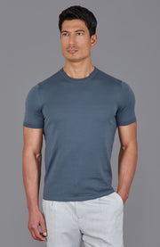 Mens Superfine Mercerised Cotton Knitted T-Shirt