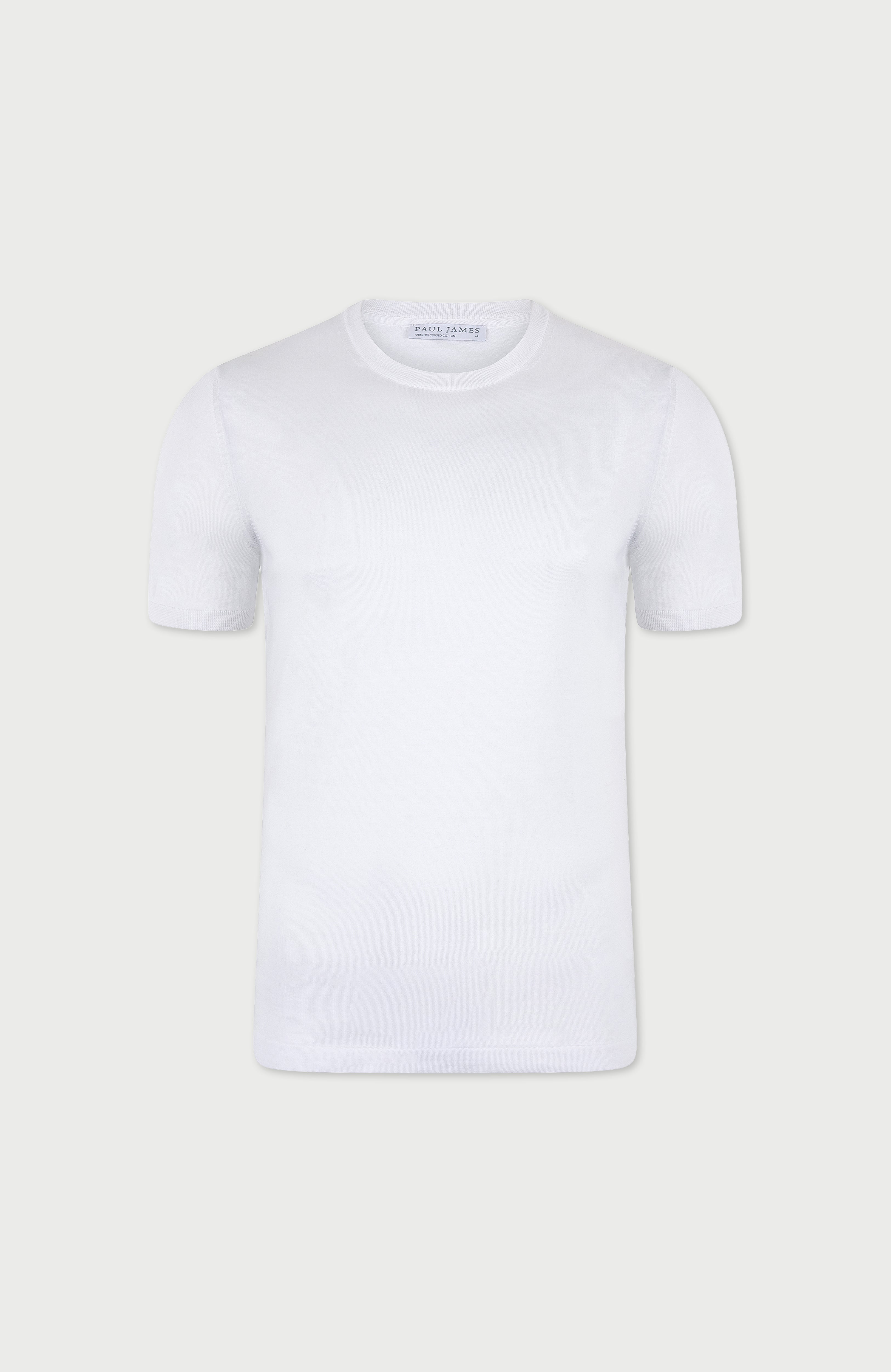 Mens Superfine Mercerised Cotton Knitted T-Shirt