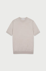 Mens Superfine Merino Silk Short Sleeve Jumper