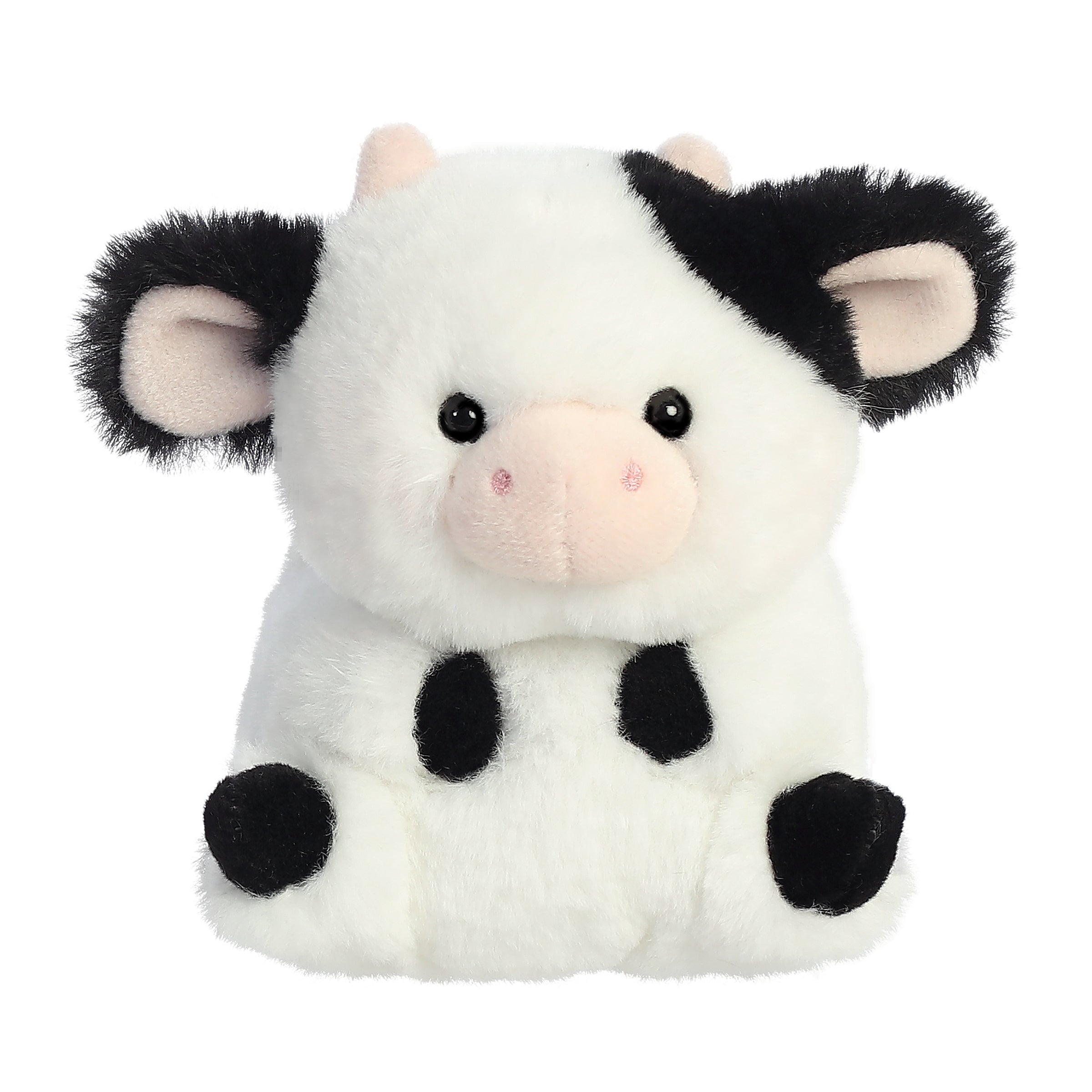 Rolly Pet Daisy Cow Plush Toy Stuffed Animal, 5 in