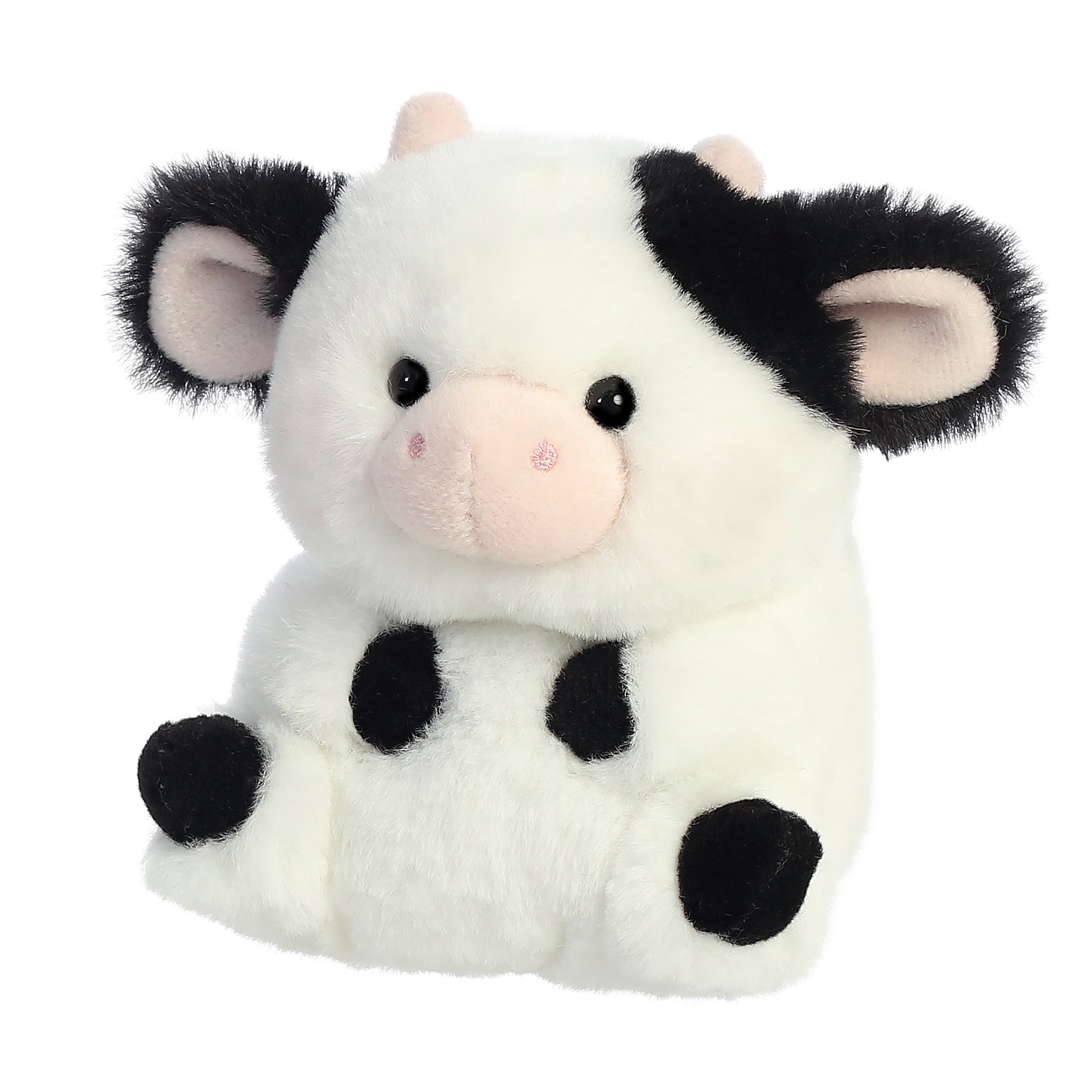 Rolly Pet Daisy Cow Plush Toy Stuffed Animal, 5 in
