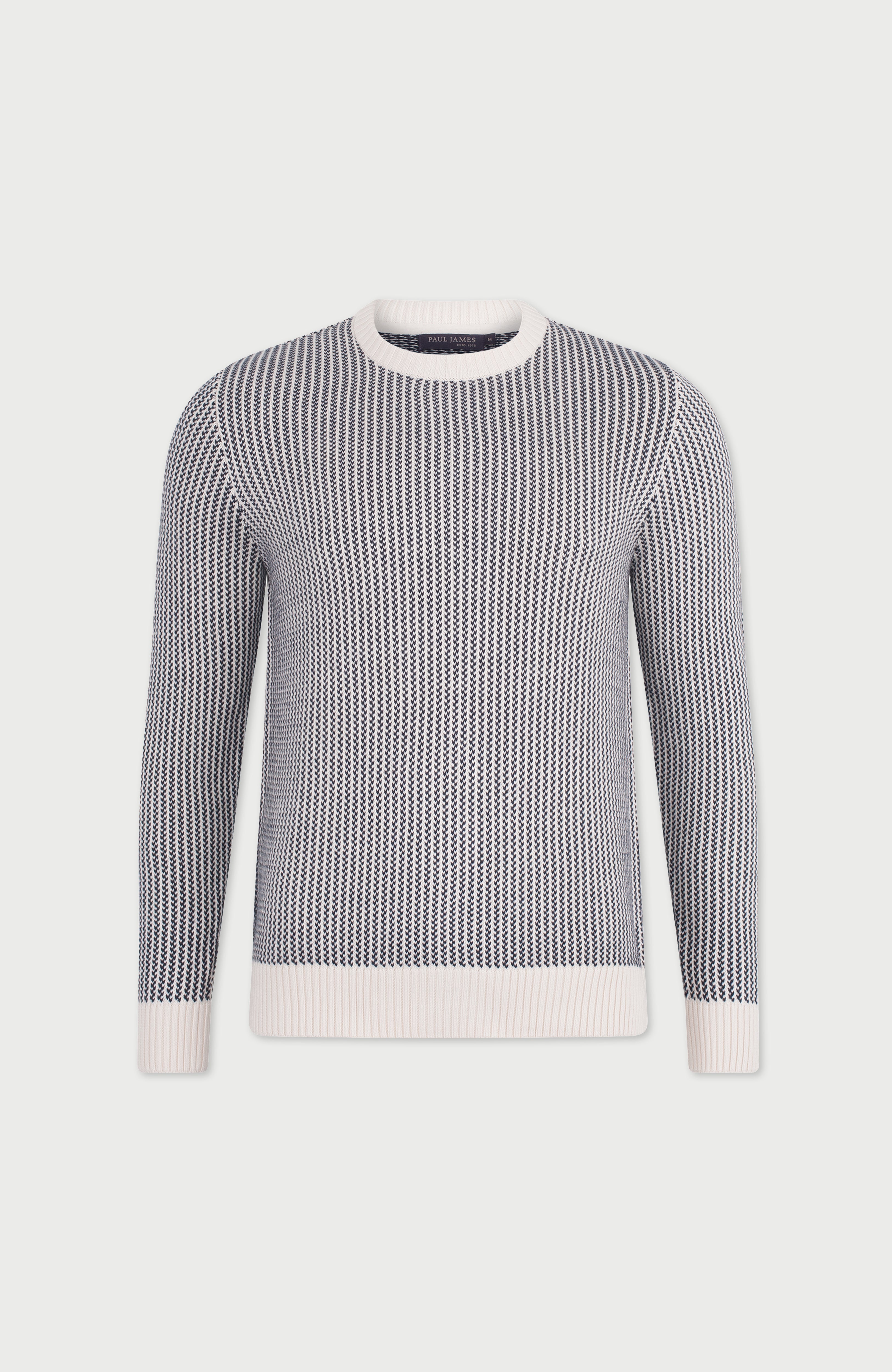 Mens Cotton Fisherman Tuck Stitch Jumper