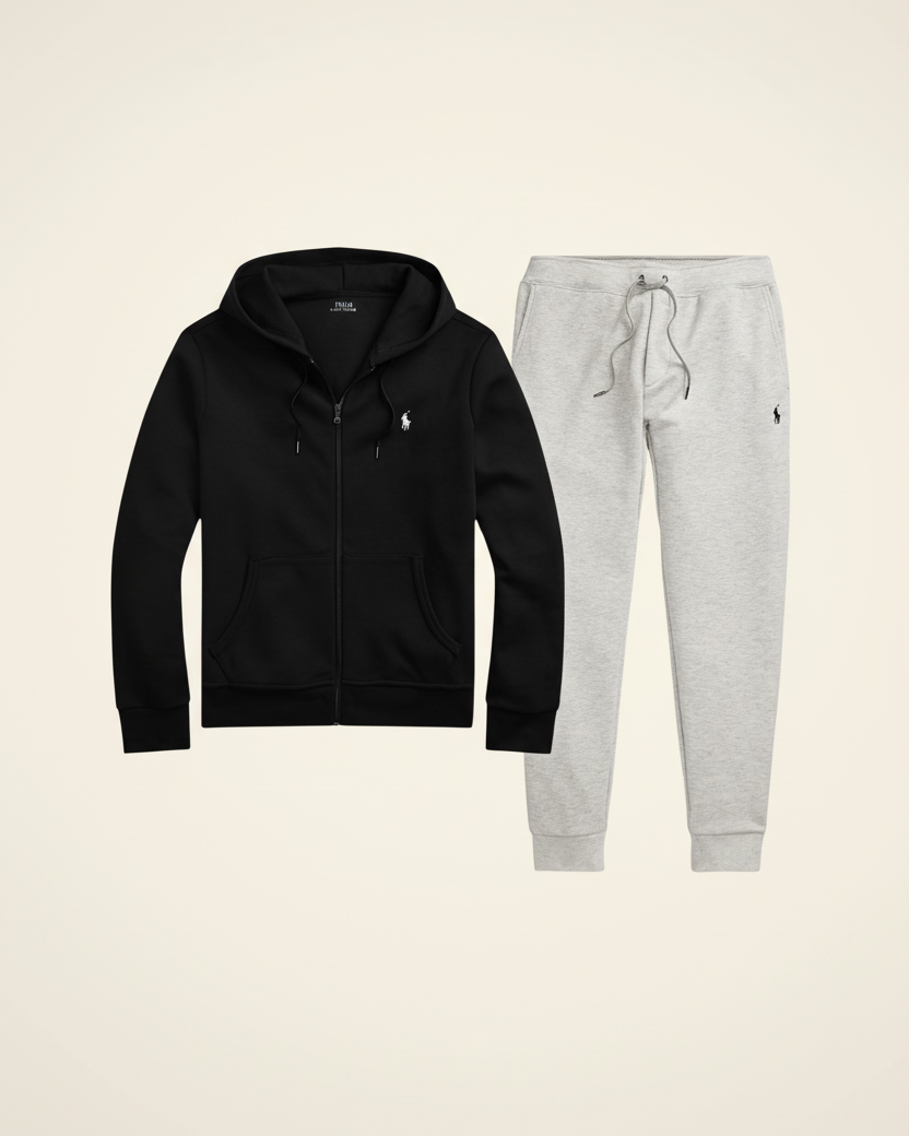 Zip Hoodie Set Essential Comfort