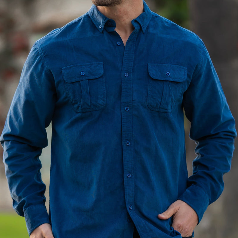 Battistilo Veloso Men's Cotton Corduroy Shirt – Casual Essential