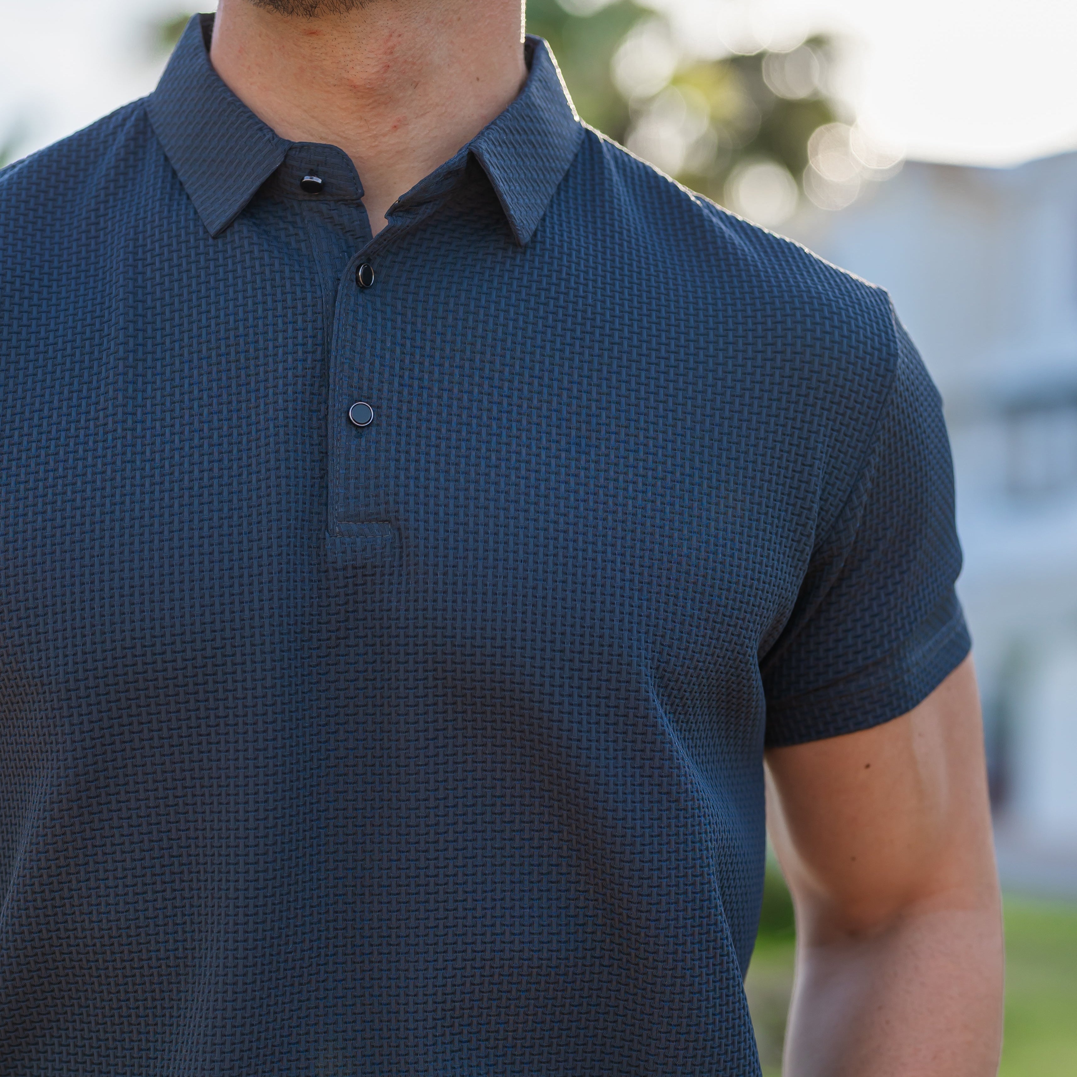 Soffice Minimale Men's Polo Shirt – Slim Fit Short Sleeve