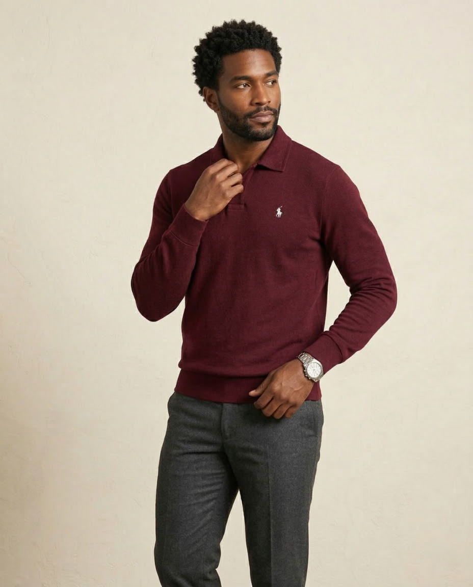 RL The Refined Leisure Collared Sweatshirt