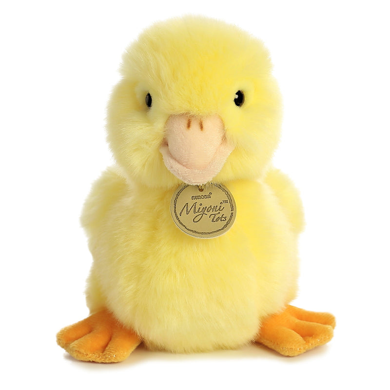 Miyoni Tots Duckling Plush Toy Stuffed Animal, 7.5 in