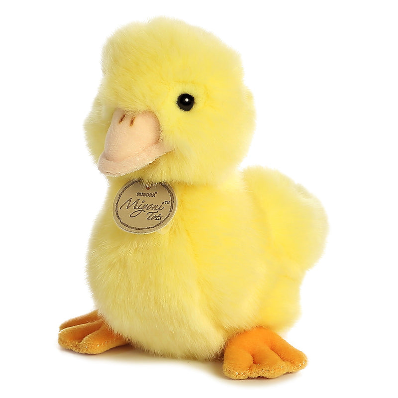 Miyoni Tots Duckling Plush Toy Stuffed Animal, 7.5 in