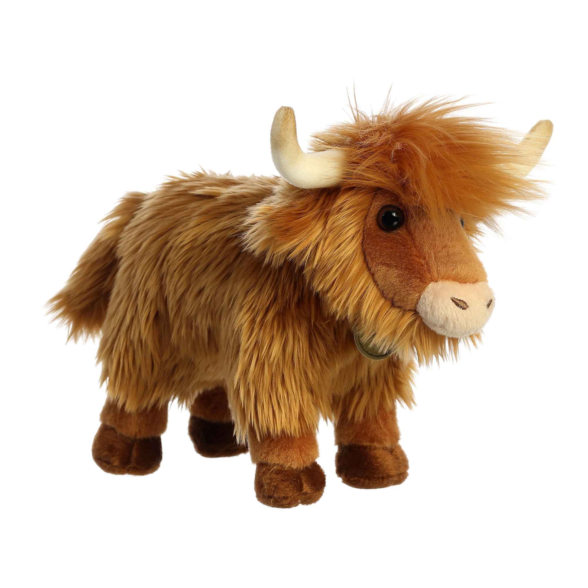 Miyoni Highland Cattle Plush Toy Stuffed Animal, 10 in