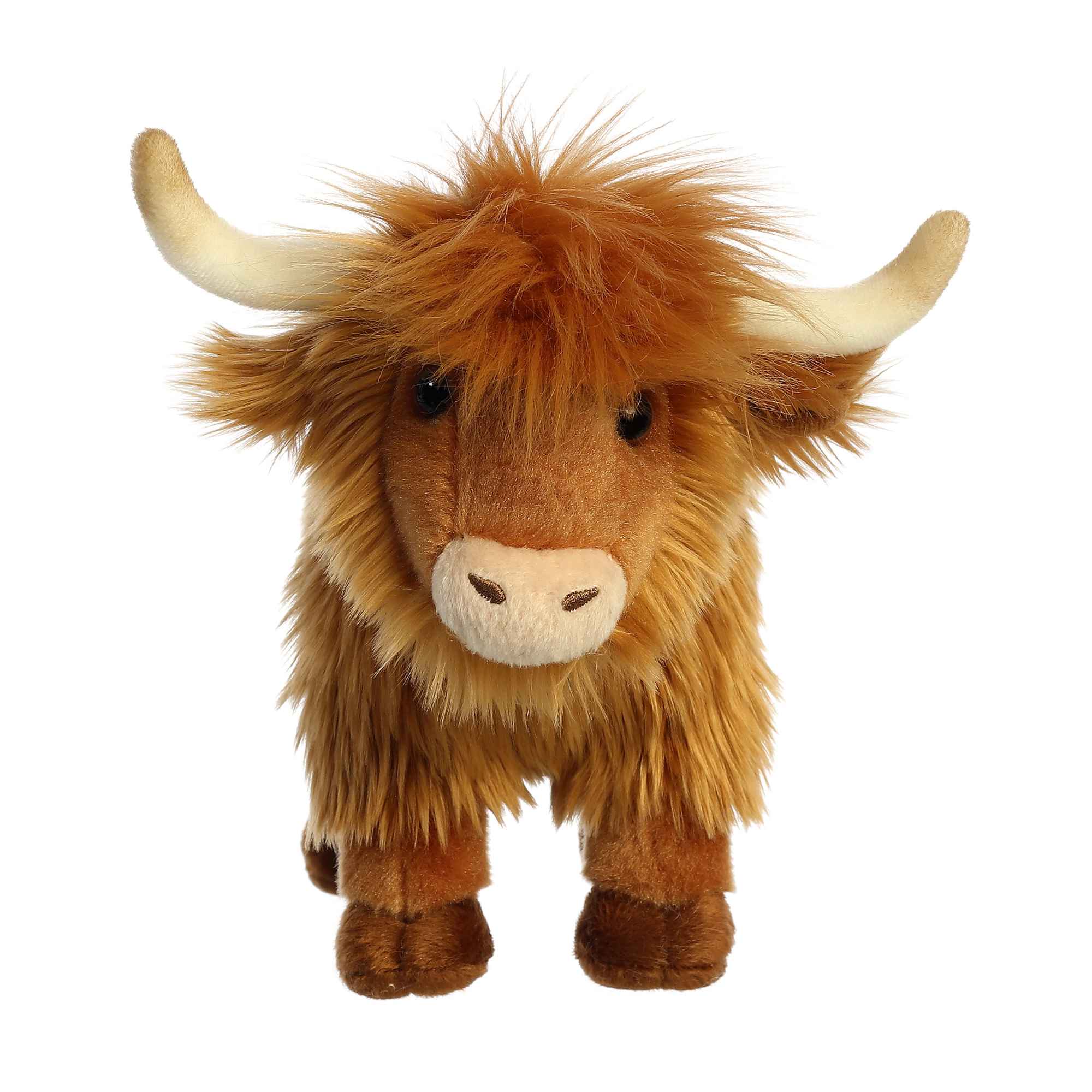 Miyoni Highland Cattle Plush Toy Stuffed Animal, 10 in