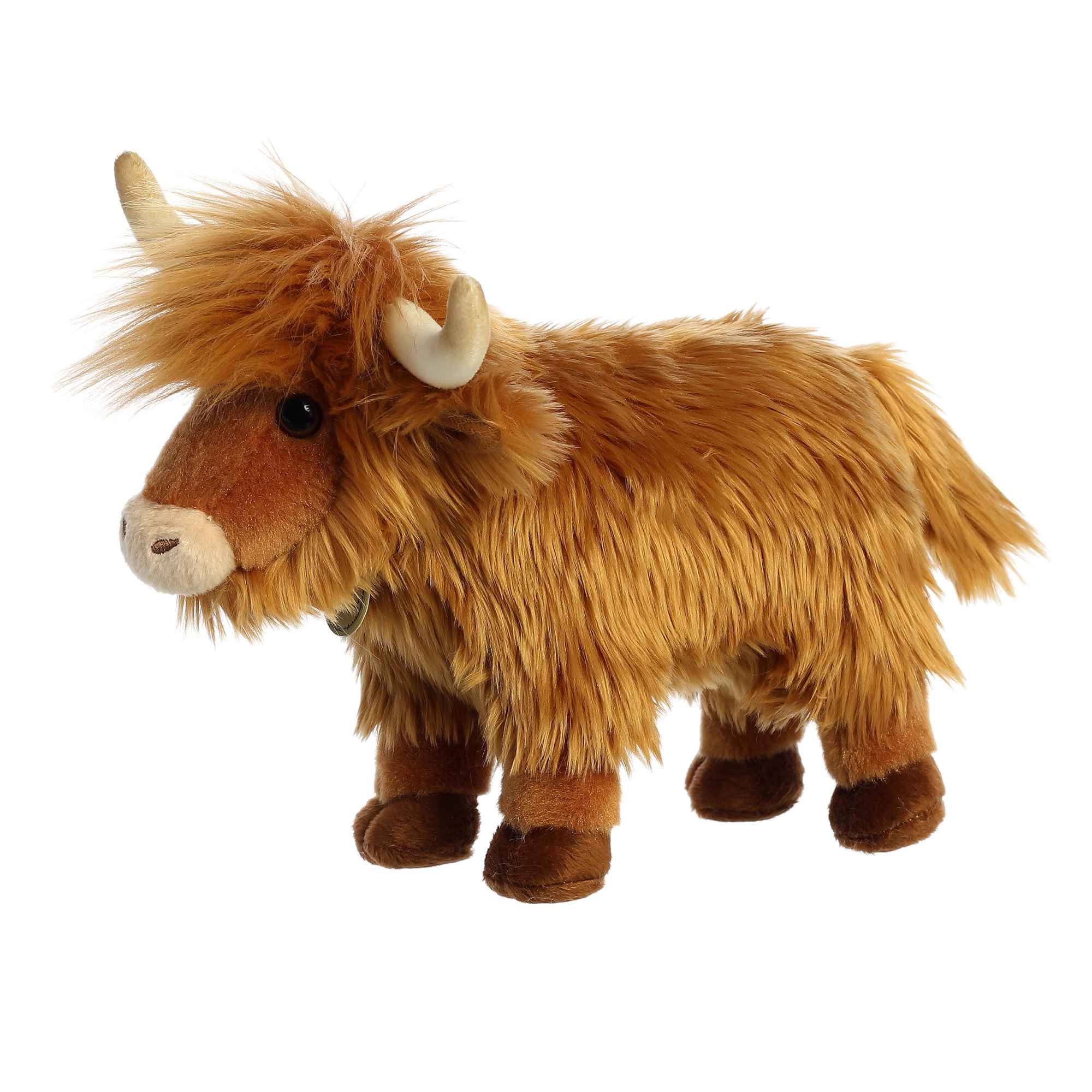 Miyoni Highland Cattle Plush Toy Stuffed Animal, 10 in