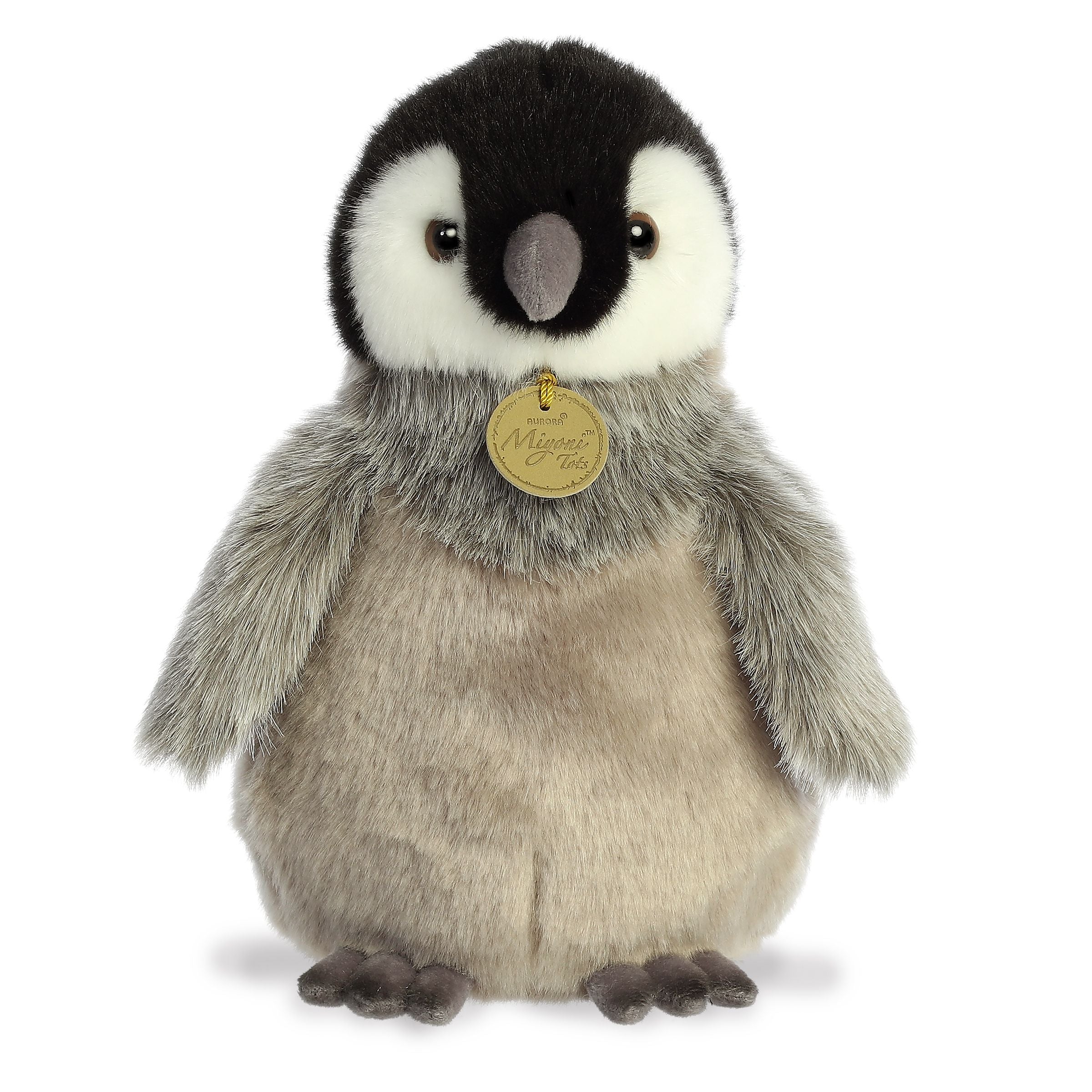 Miyoni Tots Emperor Penguin Chick Plush Toy, 9 in