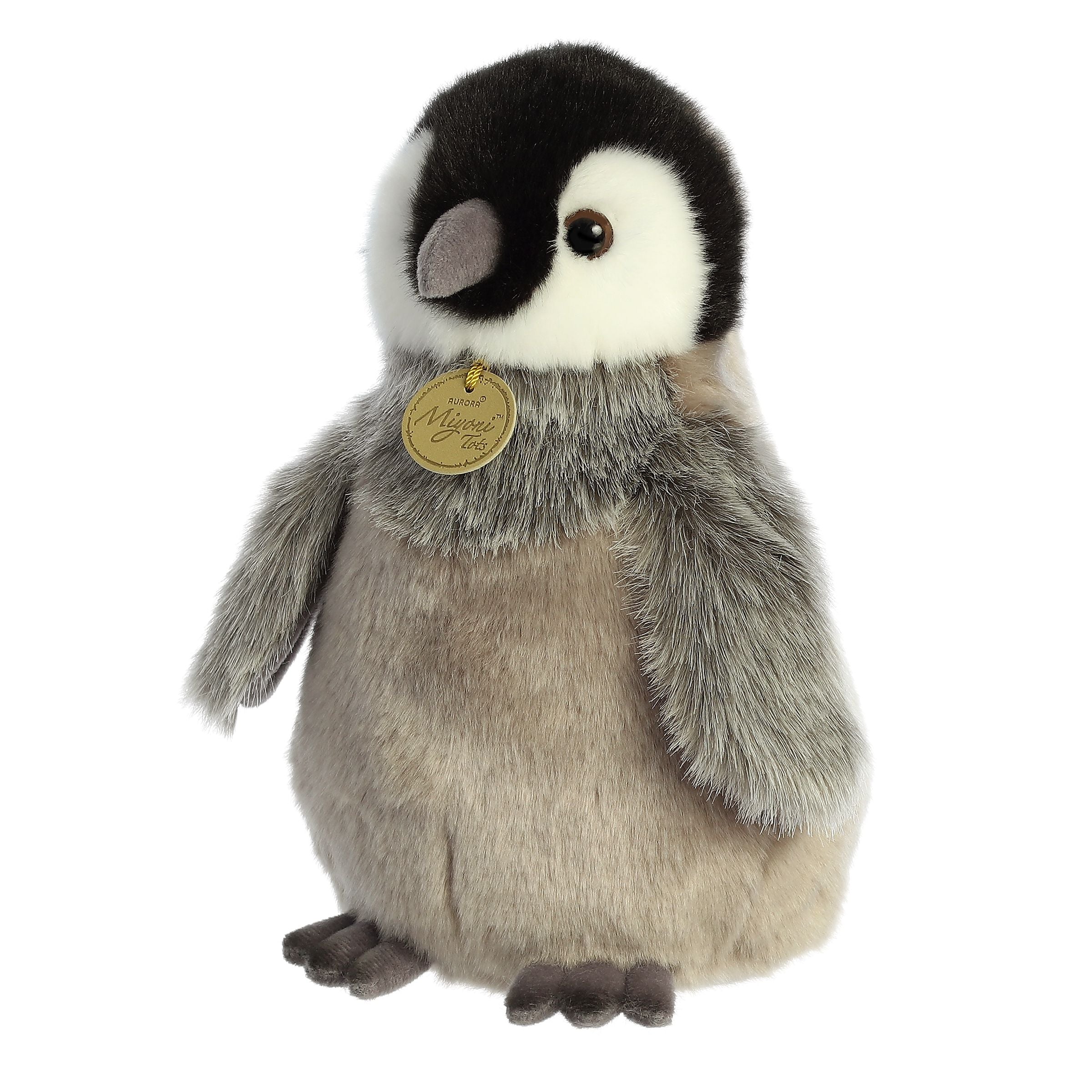 Miyoni Tots Emperor Penguin Chick Plush Toy, 9 in