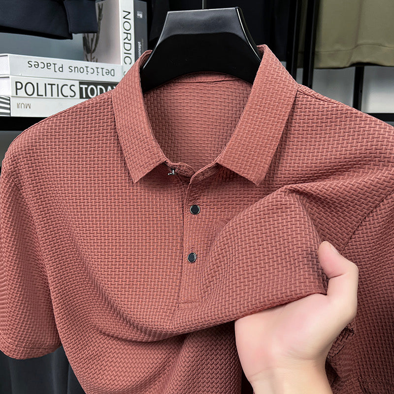 Soffice Minimale Men's Polo Shirt – Slim Fit Short Sleeve