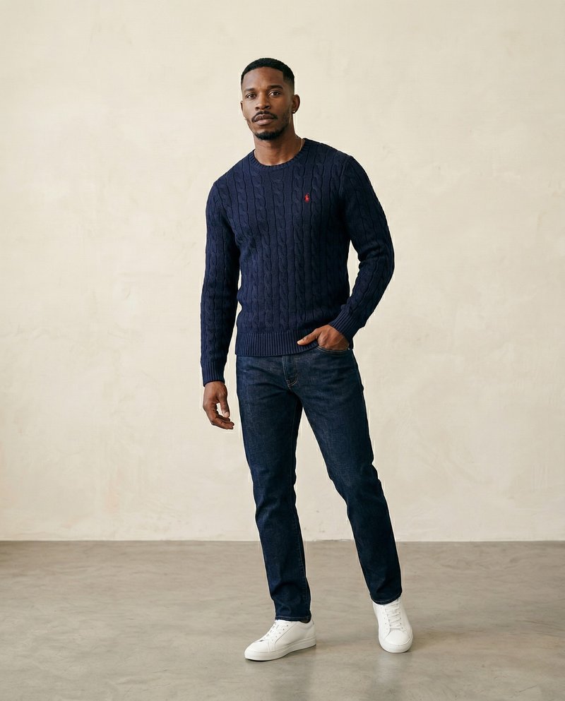 RL Cable-Knit Cotton Jumper