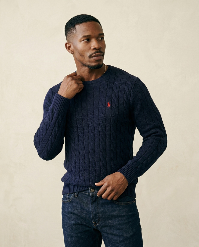 RL Cable-Knit Cotton Jumper