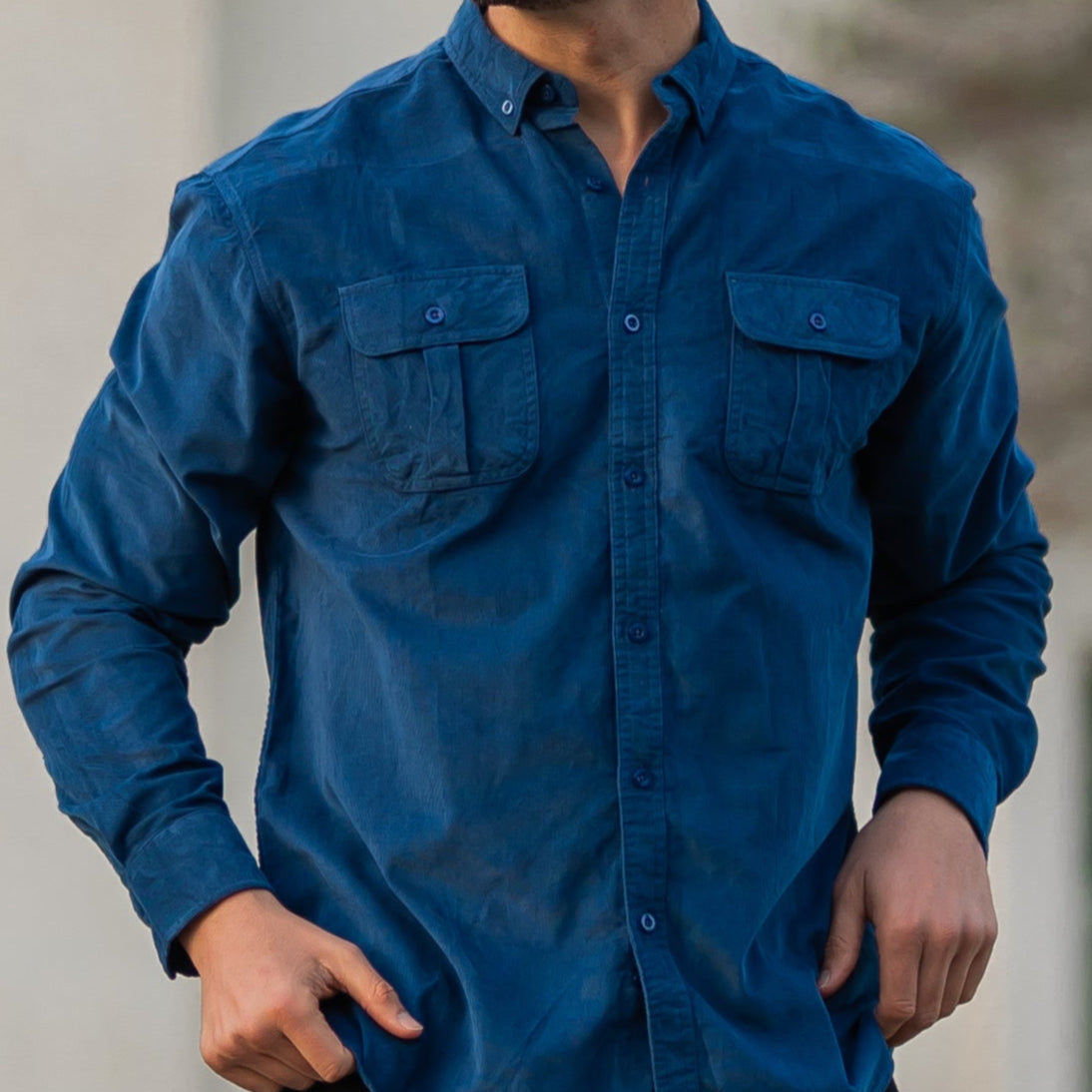 Battistilo Veloso Men's Cotton Corduroy Shirt – Casual Essential