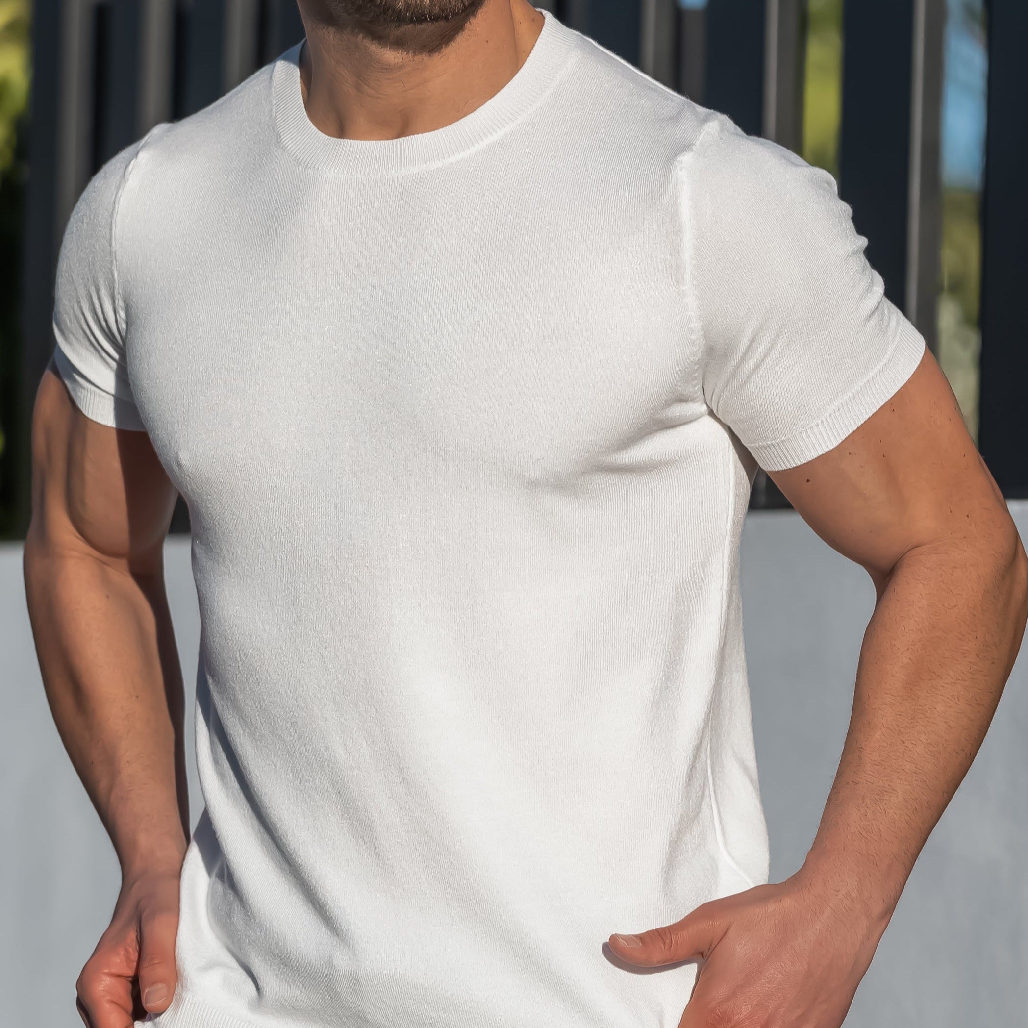 Amalfi Men's Merino Wool T-Shirt – Lightweight Short Sleeve