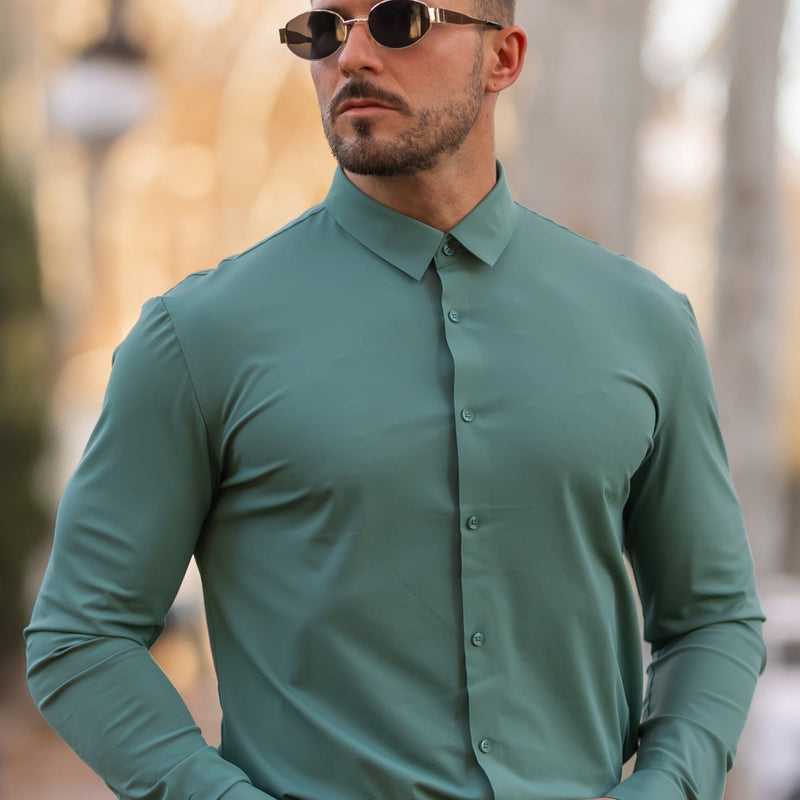 La Finezza Men's Dress Shirt – Wrinkle-Free Slim Stretch Fit